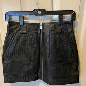 Topshop leather skirt. Size 4